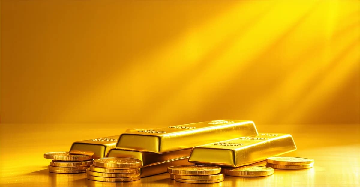 金條金幣堆疊保存展示